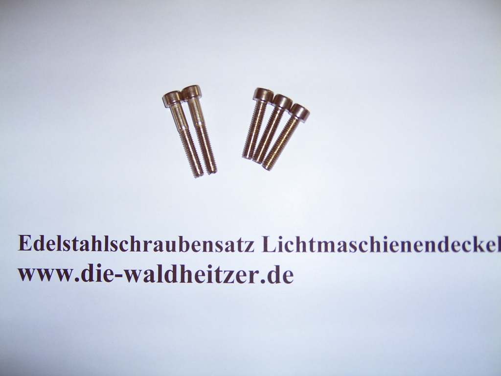 Edelstahlschraubensatz Lichtmaschinendeckel Edelstahlschraubensatz Lichtmaschinendeckel