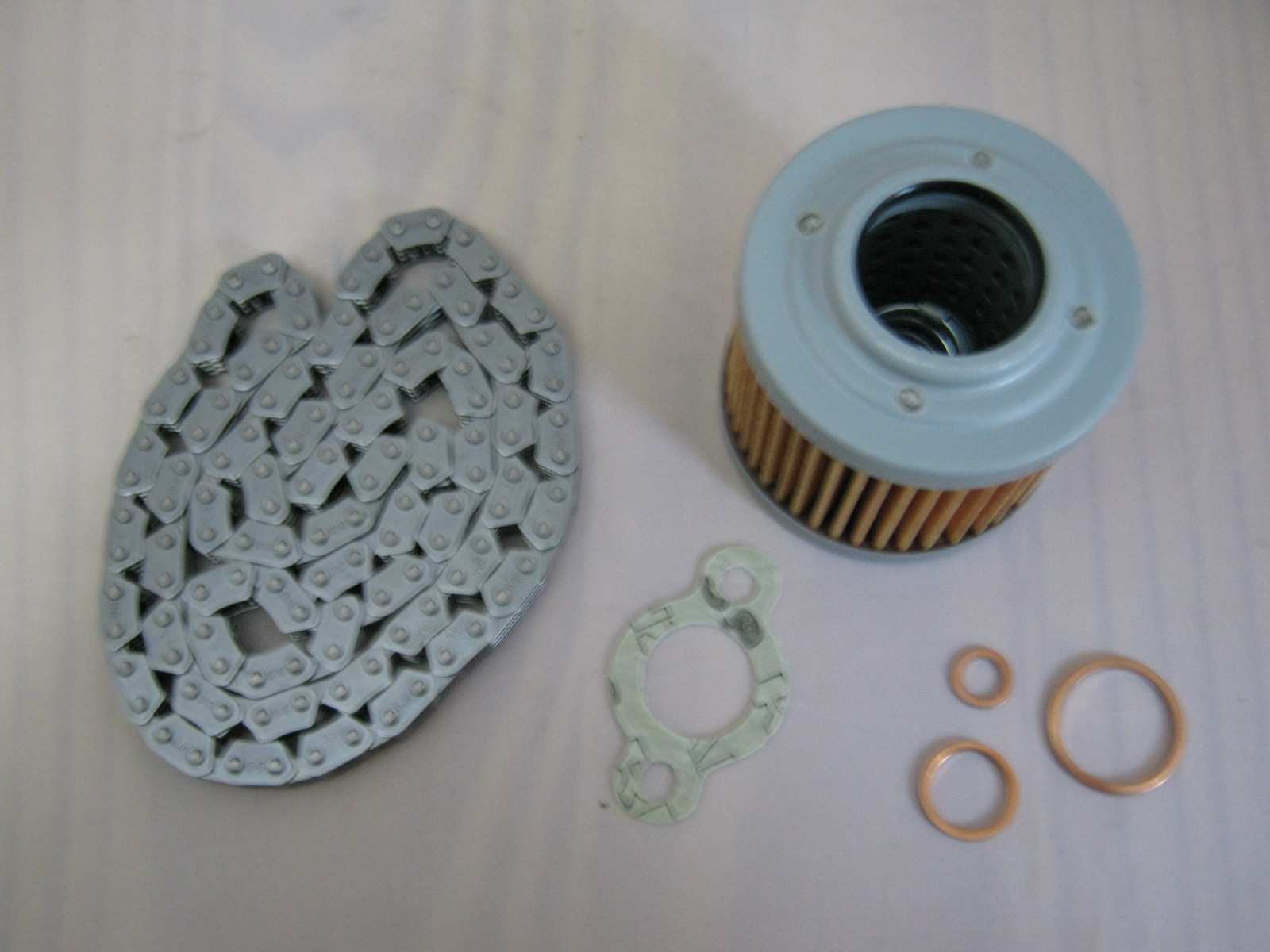 Steuerkette DID, Dichtung Kettenspanner und Ölfilter Steuerkette DID, Dichtung Kettenspanner und Ölfilter