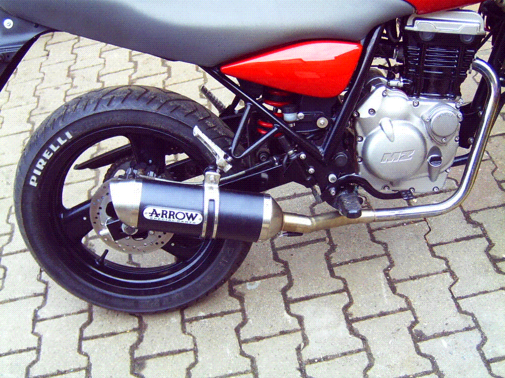 Arrow Tuningauspuff für RT schwarz Arrow Tuningauspuff für RT schwarz