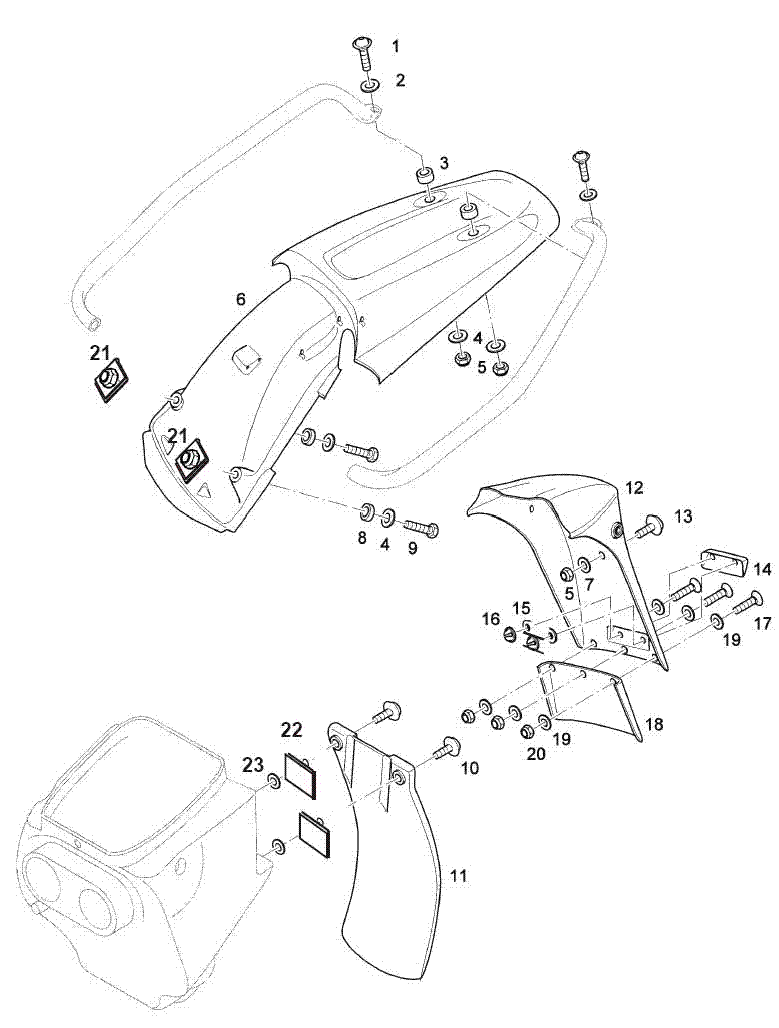 HR-KotflÃ¼gel lila glatt eingefÃ¤rbt