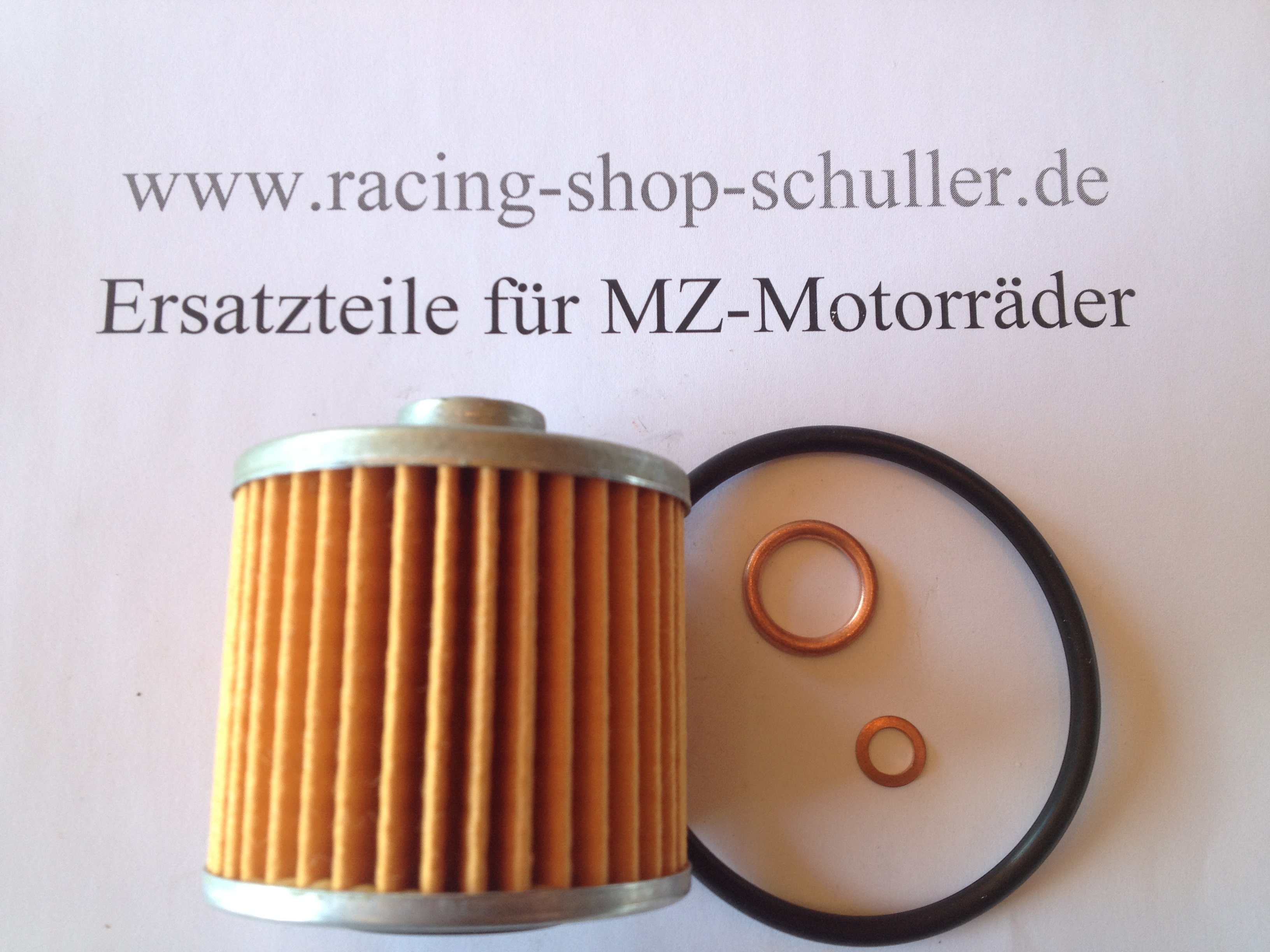 Ölfilter 660 mit 4x Cu-Ring und O-Ring Ölfilter 660 mit 4x Cu-Ring und O-Ring