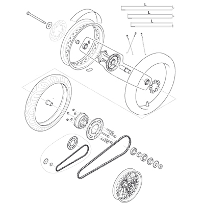 Kettenrad 40-50 Zähne(520) Kettenrad 40-50 Zähne(520)