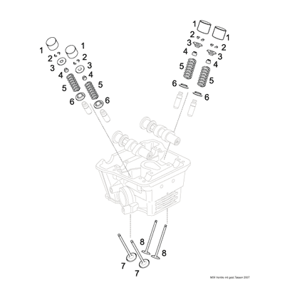 Auslaßventil 125er Auslaßventil 125er