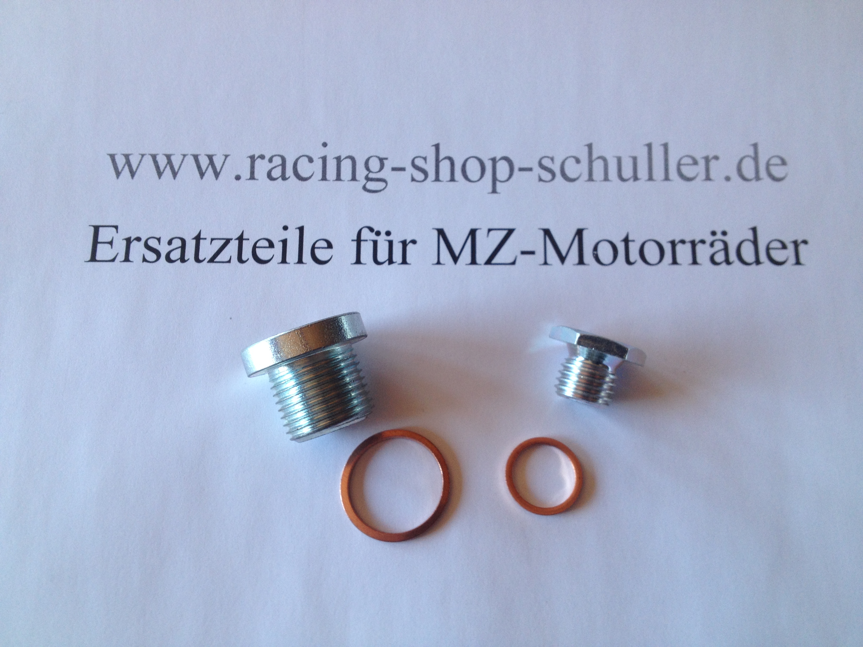 Ölablassschaubenset mit Dichtringe Racing mit Magnet Ölablassschaubenset mit Dichtringe Racing mit Magnet